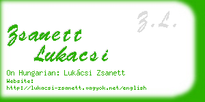 zsanett lukacsi business card
